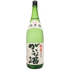 綾菊 純米酒 がいな酒のボトル